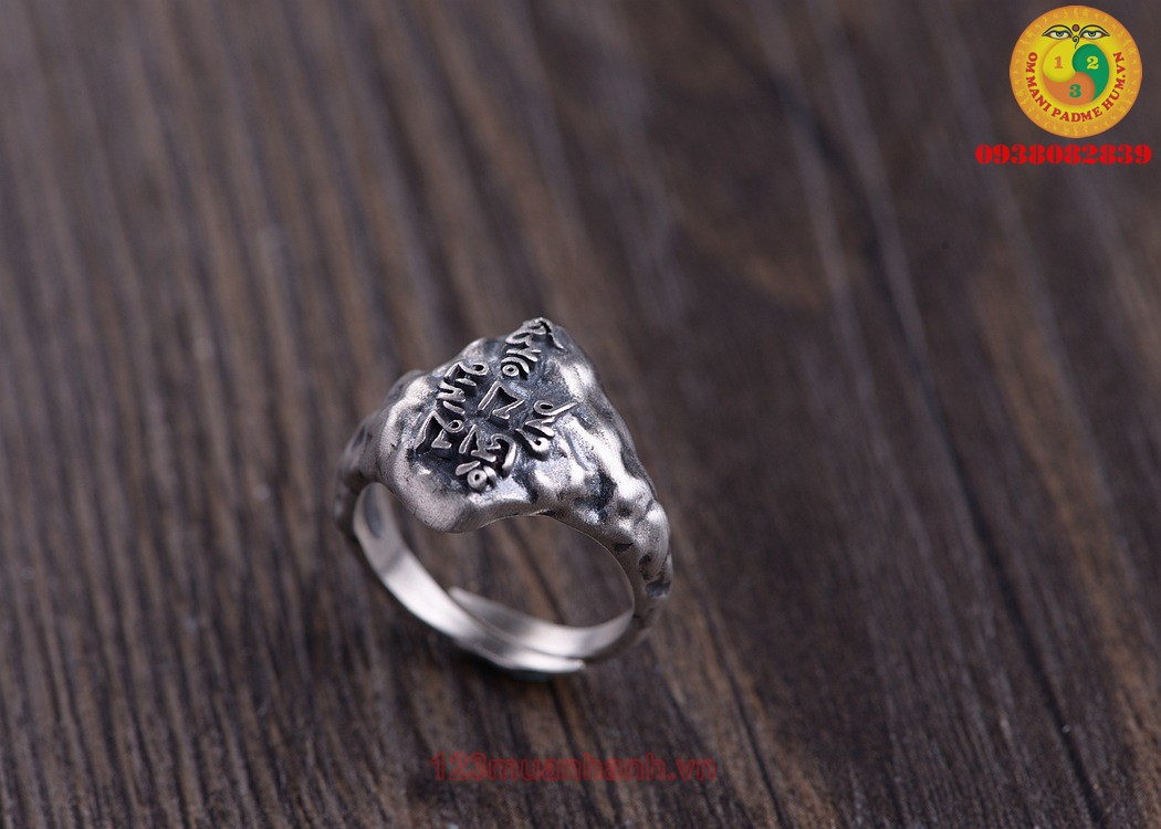 Nhẫn Khắc Chú OM MANI PADME HUM
